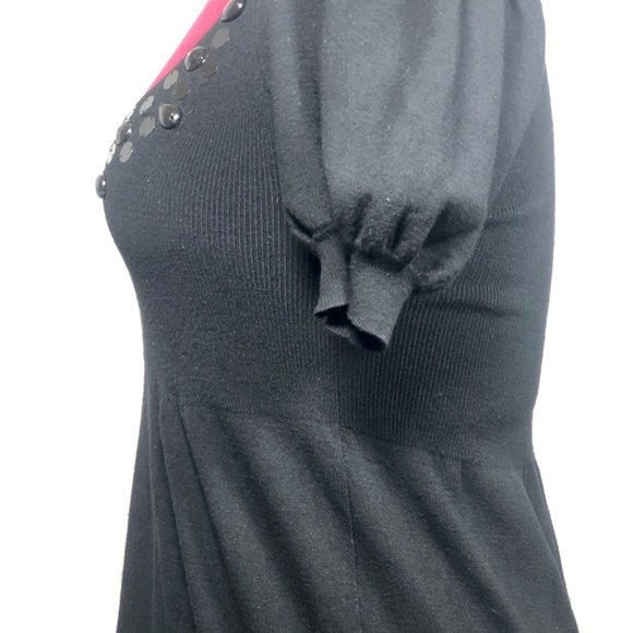 REBECCA TAYLOR Black Mini Dress Size M - Picture 9 of 11